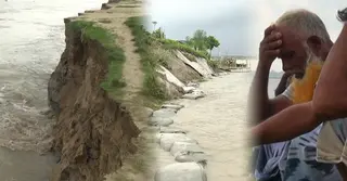 পদ্মার ২৮ পয়েন্টে ভয়াবহ ভাঙন, হুমকিতে বসতবাড়ি-ফসলি জমি
